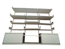 Dieter Rams Vitsoe + Zapf  sdr+  Regal 606 Grauweiß Holztablar Kasten