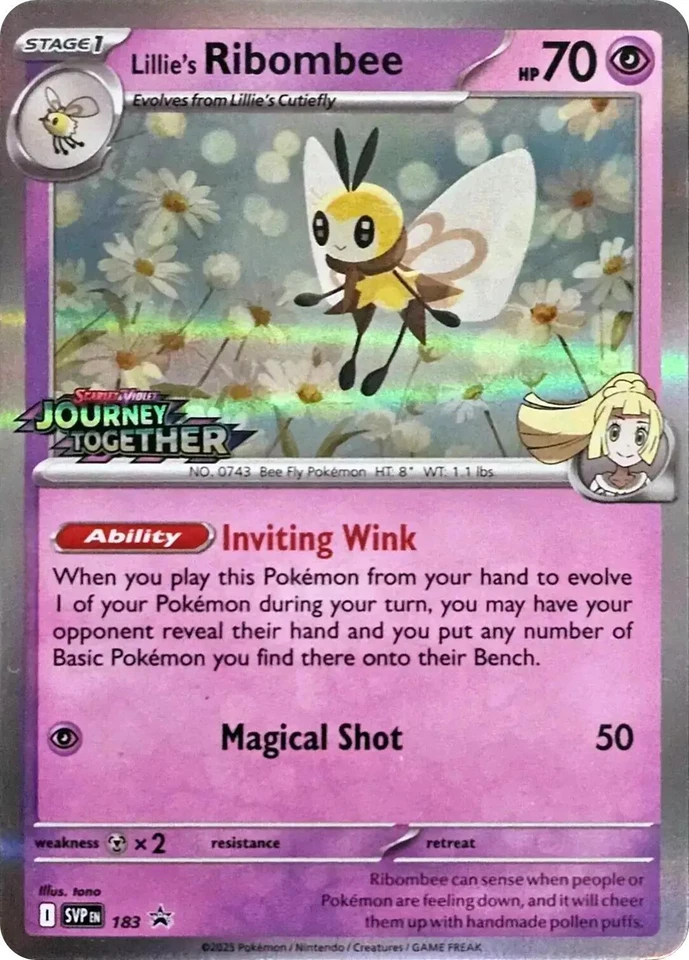 Lillie's Ribombee 183 Sv: Scarlet & Violet Promo Cards