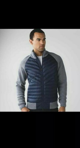 Lululemon Para Hombre Suéter híbrido Puffer Chaqueta Knowlton XL Panel De  Punto Plumas De Ganso | eBay