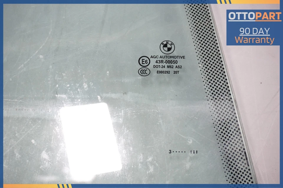 BMW 535I GT 550i GT 2010-2017 puerta trasera derecha ventana vidrio OEM 5135 7197914 Foto 3 de 4