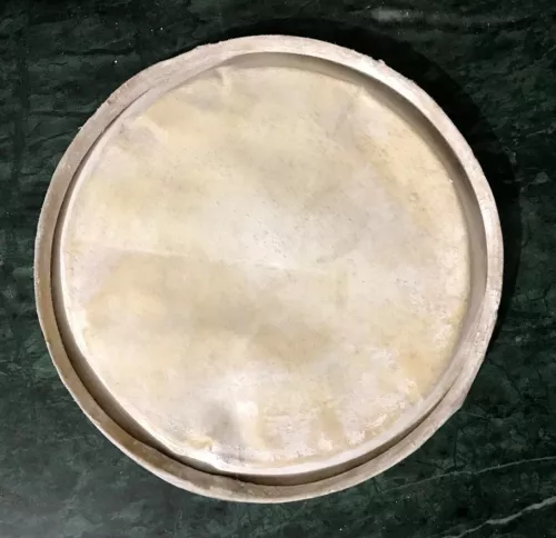Premium Quality Dholak Bayan Pudi Skin Head 8.25 Inch Left Big Side Leather 