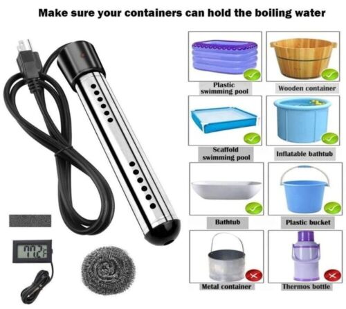 Water Heater 1500W Electric Pool Water Heater For Above Inground Pool US Plug