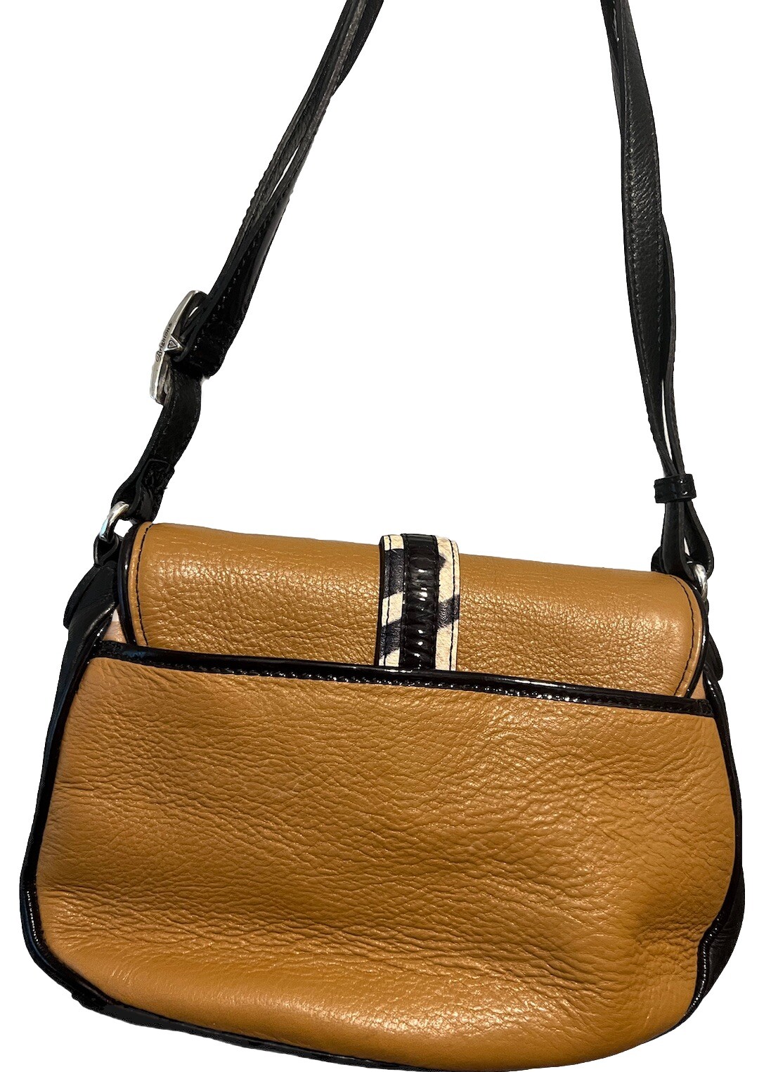 PONY BRIGHTON FASHIONISTA DIVA STRISCE ZEBRATE + patta SM MGPPB tracolla in pelle BaG MG