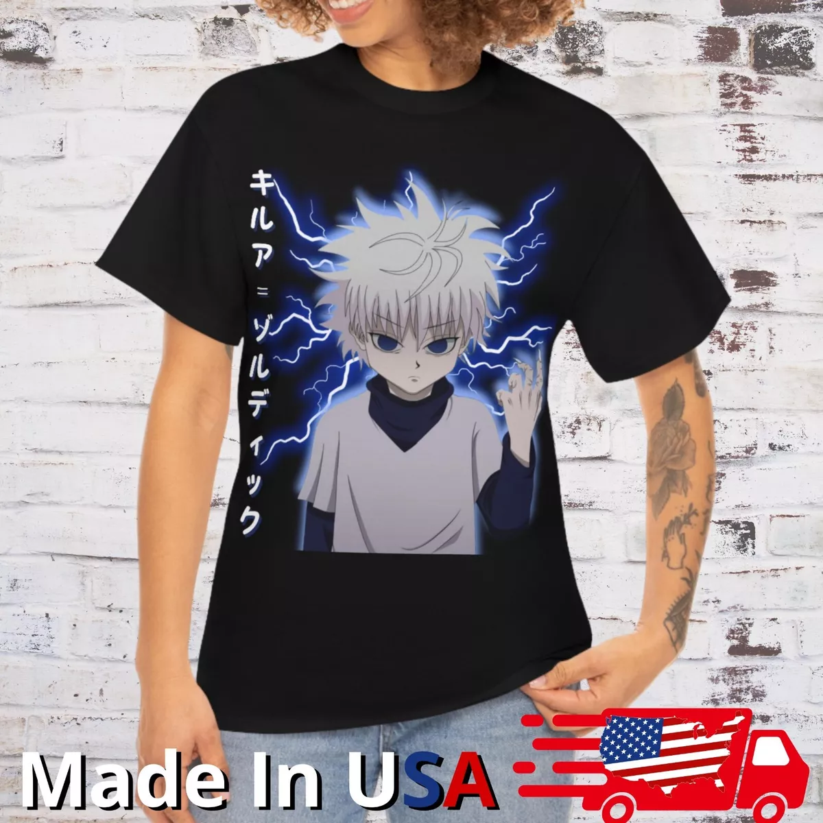 Killua T Shirt Hunter x Hunter Tee Anime Clothing Cosplay Manga