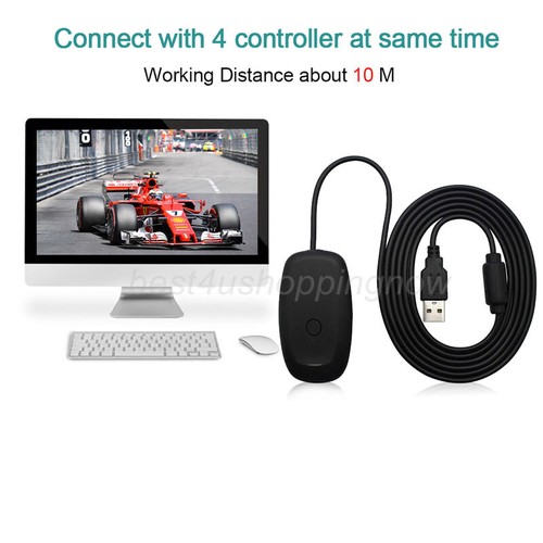 Für Xbox 360 Receiver USB schwarz PC Wireless Controller Gaming Receiver Adapter - Bild 12 von 12