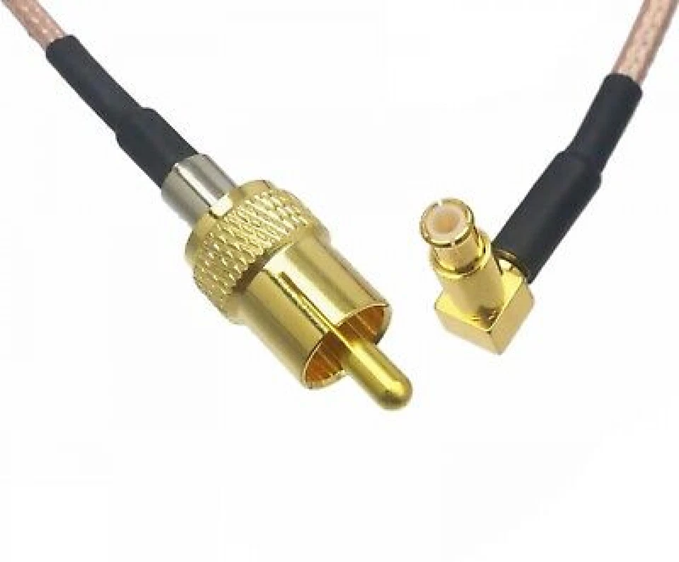 6~30" MCX Male right angle Lengthen to RCA Male RG179 75Ω Cable HD-SDI 1080P TV - Image 2 of 4