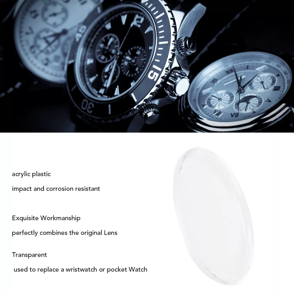 Wrist watch glass clearance replacement