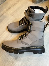 Doc Dr. Martens High Top Canvas Gray Boots Shoes US Women  s 9, Men  s 8