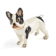 Saturno Sterling Silver and Enamel French Bulldog Pet Large Animal Gift 13452L