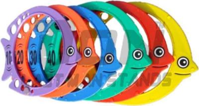 DON Unterwasser Fisch Tauchringe Kinder Schwimmbad Tauchspielzeug Spielstöcke 6 Set
