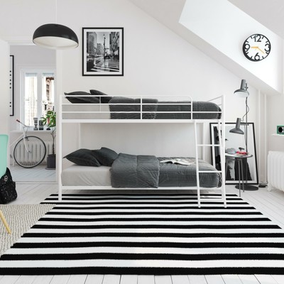 small white bunk beds