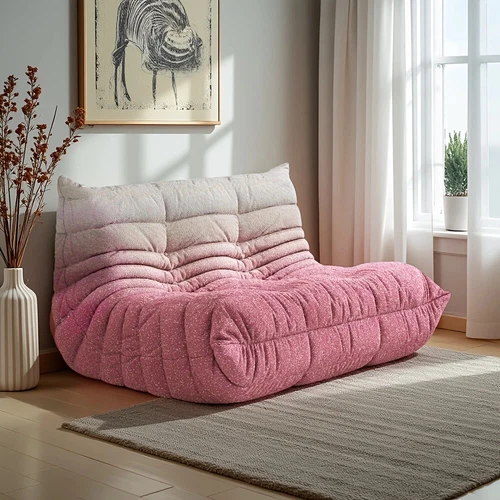 Beanbag Chair Caterpillar Lazy Sofa Floor Sofa Nap Couch 1 to 3 Seats Tatami Bed - Picture 9 of 63