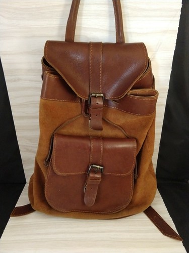 VTG EDDIE BAUER LEATHER BACKPACK 