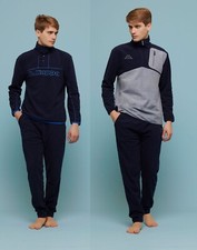 PIGIAMA UOMO GIOVANILE IN MICRO PILE COLLO ALTO CON BOTTONI O MEZZA ZIP KAPPA