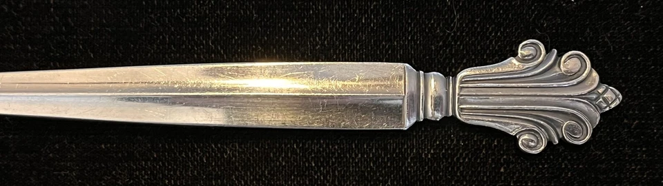 Talheres de prata esterlina - Garfo de carne fria Georg Jensen Acanthus - Imagem 2 de 3