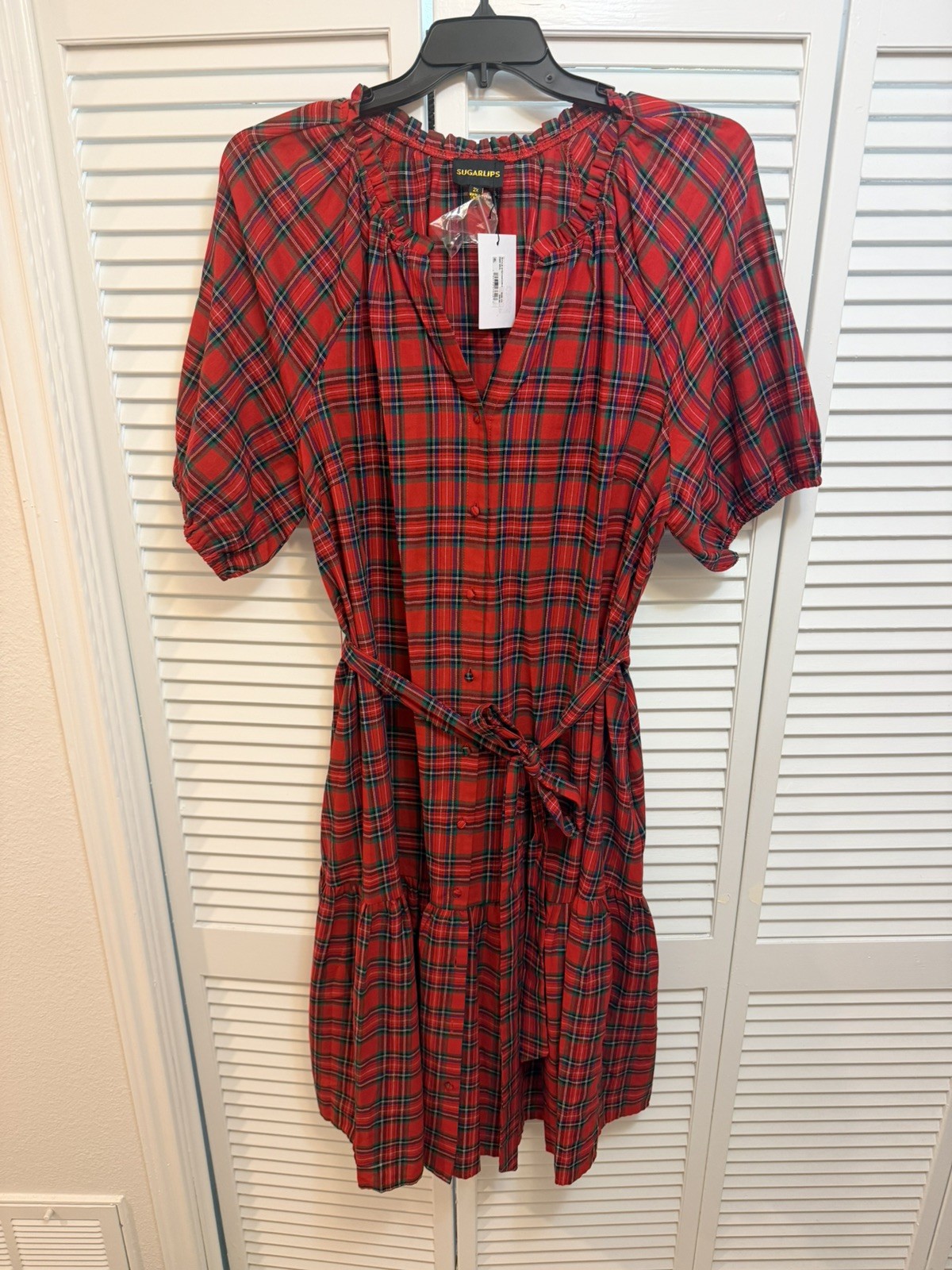 Sugarlips plaid dress 2X