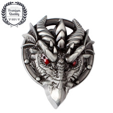 Dragon Mens Belt Buckle Knight Metal Zinc Alloy Western Fashion PREMIUM Cowboy