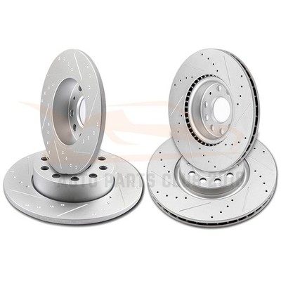 2X Front & 2X Rear Brake Discs Rotors For 2009 -2010 Volkswagen Jetta Drill Slot