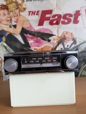 Radiomobile Chrome Classic Car Push Button Radio 1960?s   1970?s