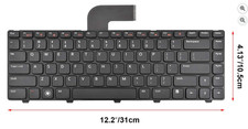 Keyboard Replacement with Black Frame Compatible with Dell Vostro 1540