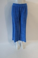 NWT Womens Monrow Blue Terrycloth Pull-on Sweatpants M