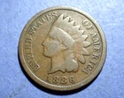 1886 Type 2 Indian Cent  Good+