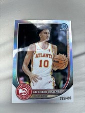 2025 Bowman Chrome Zaccharie Risacher Rookie RC #295/499 Atlanta Hawks Refractor