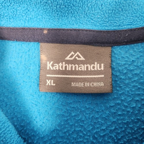 Kathmandu Jumper Mens XL BLUE POLYESTER Quarter Zip Fleece Walking Hiking WARM - Bild 3 von 12
