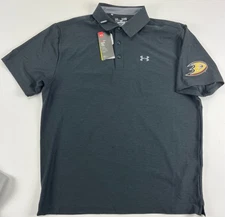 Anaheim Ducks Team Issued Under Armour Golf Polo XL
