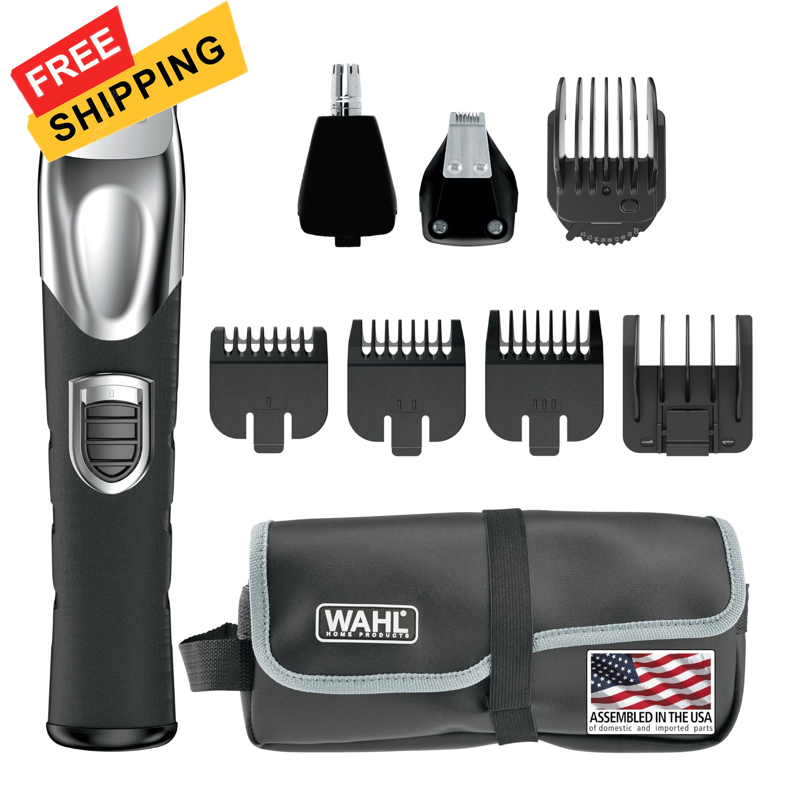 Wahl USA Rechargeable Lithium Ion All in One 10 Piece Set, B