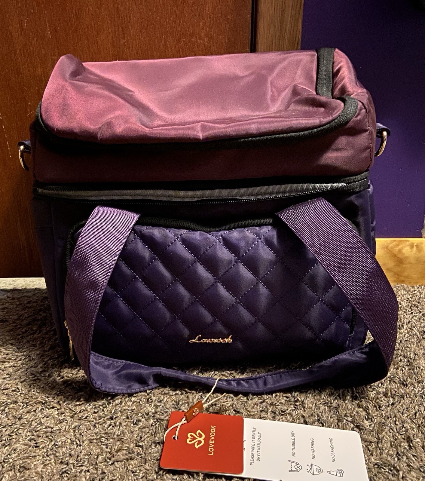 Lovevook Insulated Lunch Bag 15L Leakproof Lunch Tote with A