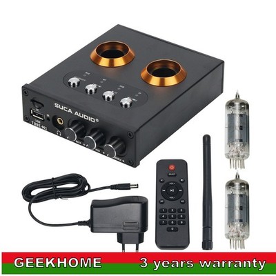 SUCA AUDIO TUBE-M1 Tube Preamplifier Bluetooth 5.0 with 6K4 Electron Tubes gh23