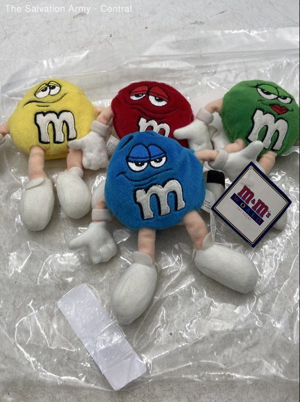 M&M's Multicolor Plush Stuffed Character Doll Collectible Soft Toys Lot Of 4