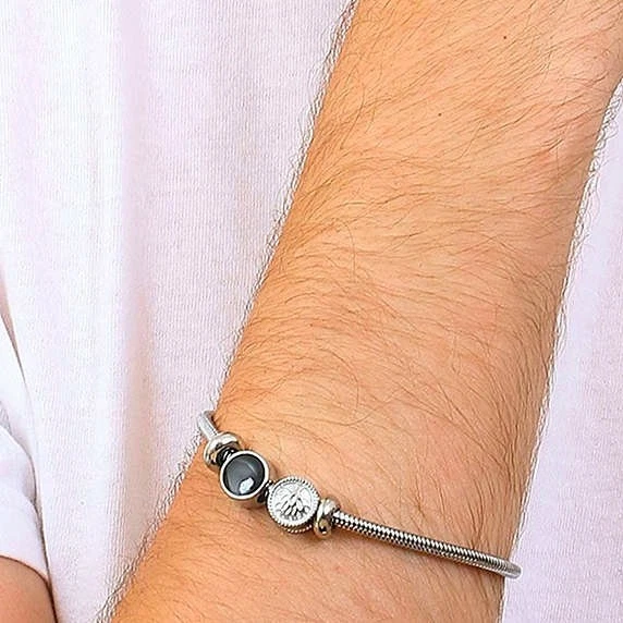 Pulsera Morellato Hombre Gotas Acero Árbol de la Vida/Negro Foto 4 de 4