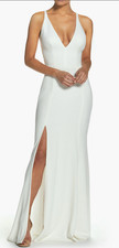 NWT Dress the Population Iris Slit Crepe Gown Sz Small - Wedding or Formal