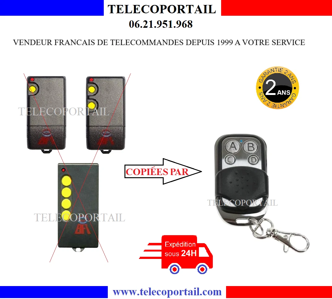 TELECOMMANDE COPIEUSE BFT TEO1, TEO2, TEO4 VOIR PHOTO
