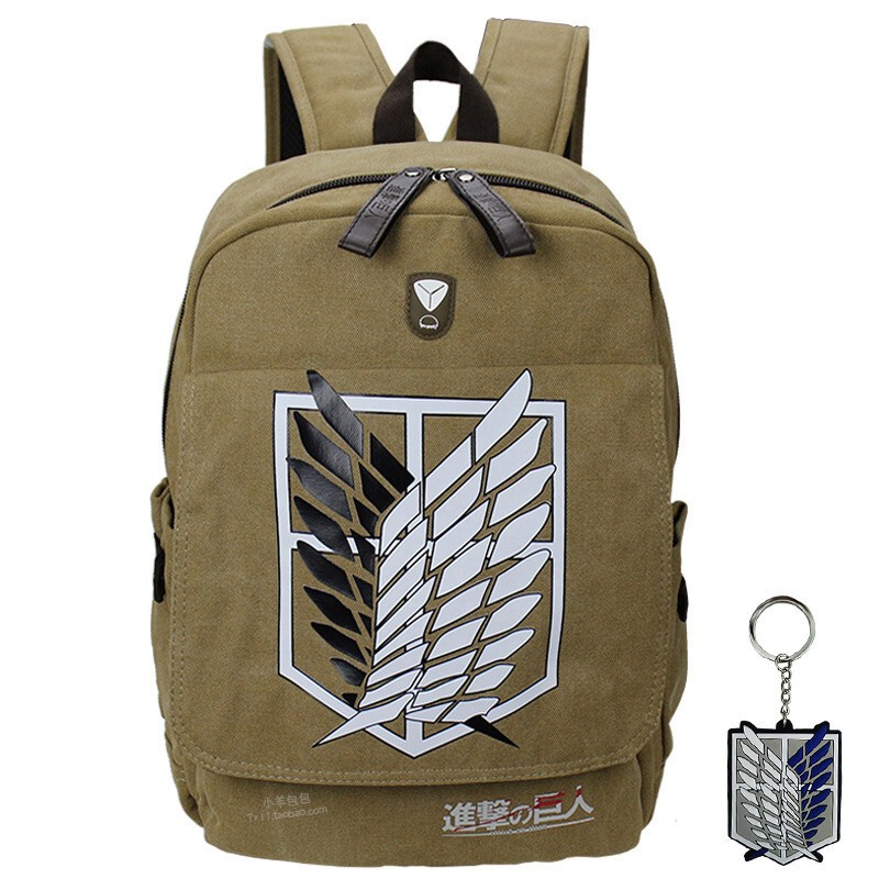 Attack on Titan Backpacks School Student Shoulder Bags Cosplay Travel Bag