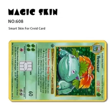 Venusaur Credit Card Smart Sticker Skin Precut Small Chip Debit NON Holo