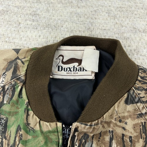 Vintage Realtree Camo Jacket Men Large Bomber Snap Twill Unlined 80s 90s USA - Picture 3 of 15