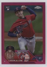 2023 Topps Chrome Update Magenta Refractor 312/399 Logan Allen #USC186 0l1