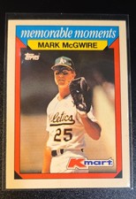1988 Topps Kmart Memorable Moments - Mark McGwire #16