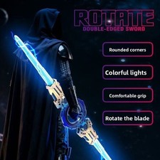 Retractable Light Sound Sword Toy LED Flashing Kids Combat Role Play Saber