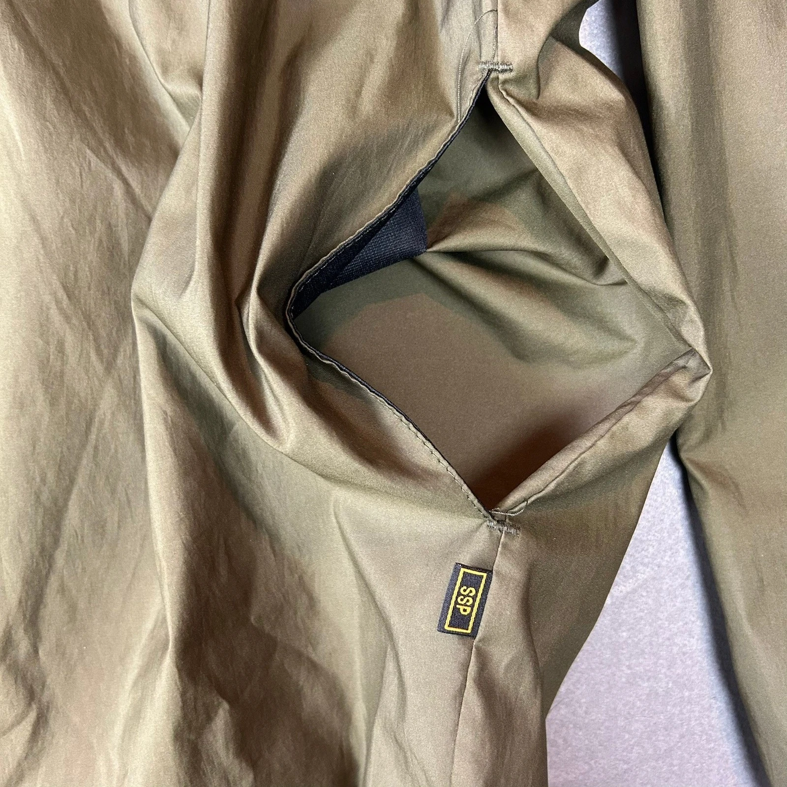 Sunderland of Scotland Pullover Weatherbeater Rain Jacket Mens XL Olive Green image 3
