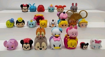 25 DISNEY TSUM TSUM Vinyl FIGURES Most 1 1/2'' Dumbo Winnie The Pooh Cinderella +