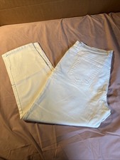 Gloria Vanderbilt Amanda Jeans Womens 16W White High Straight Slimming Denim