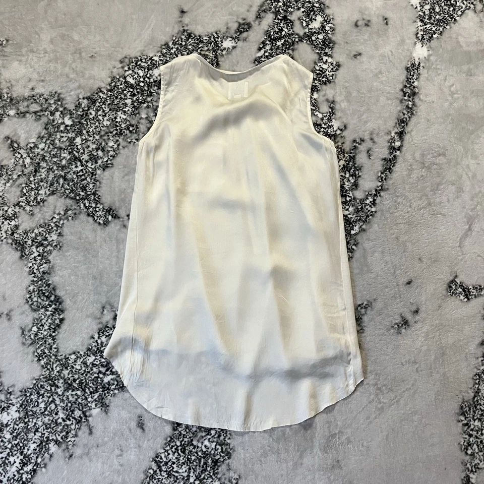 Go by GoSilk Майка женщин размер маленький бежевый без рукавов молнии спереди - Изображение 4 из 4