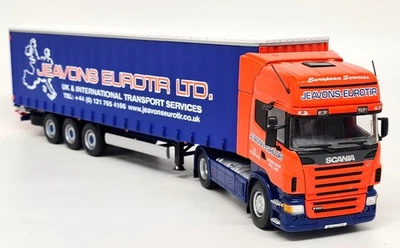 UH 1/50 Scania R500 Jeavons Eurotir LTD Curtainside Diecast Model Truck - Photo 1/4