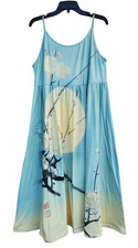 Women's Floral Art Print Casual Jersey Holiday Dress Elegant Summer Dress