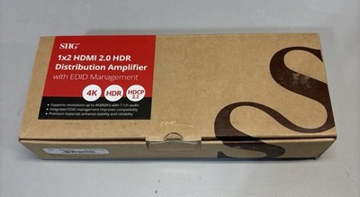 SIIG 1x2 HDMI 2.0 HDR Distribution Amplifier BX62203X