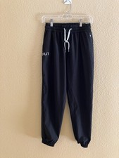 Vuori Weekend Jogger Pants RUN logo Women s Small Black Lightweight VW422